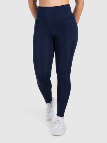 Coupe slim Leggings ' Leticia ' Smilodox en bleu : devant