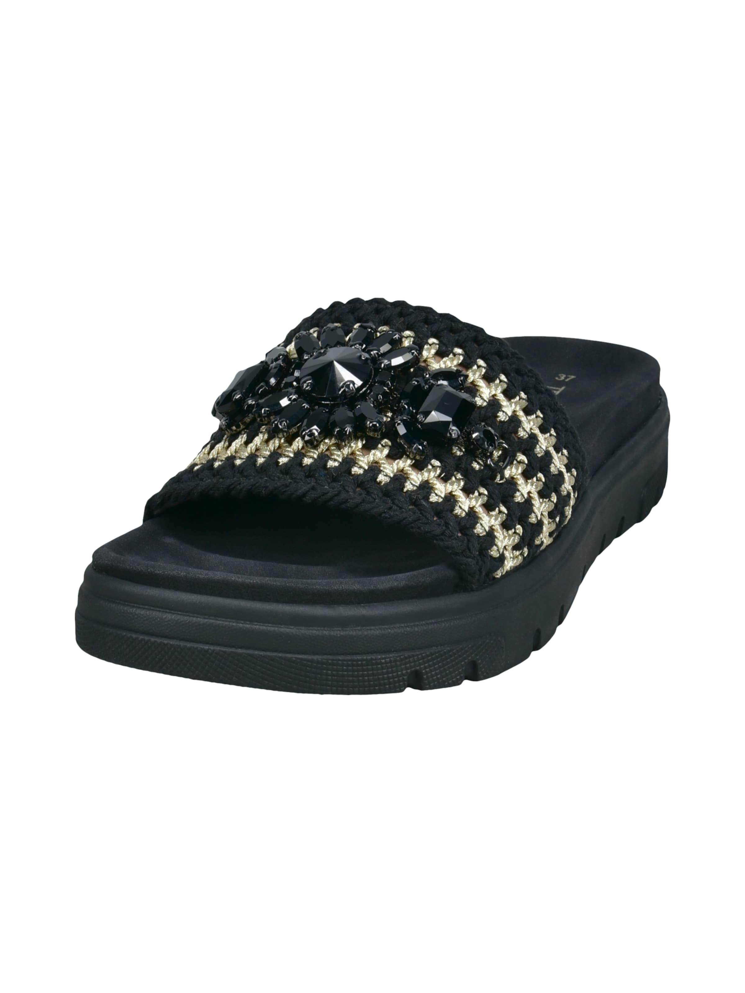 TT. BAGATT Muiltjes in Zwart: voorkant