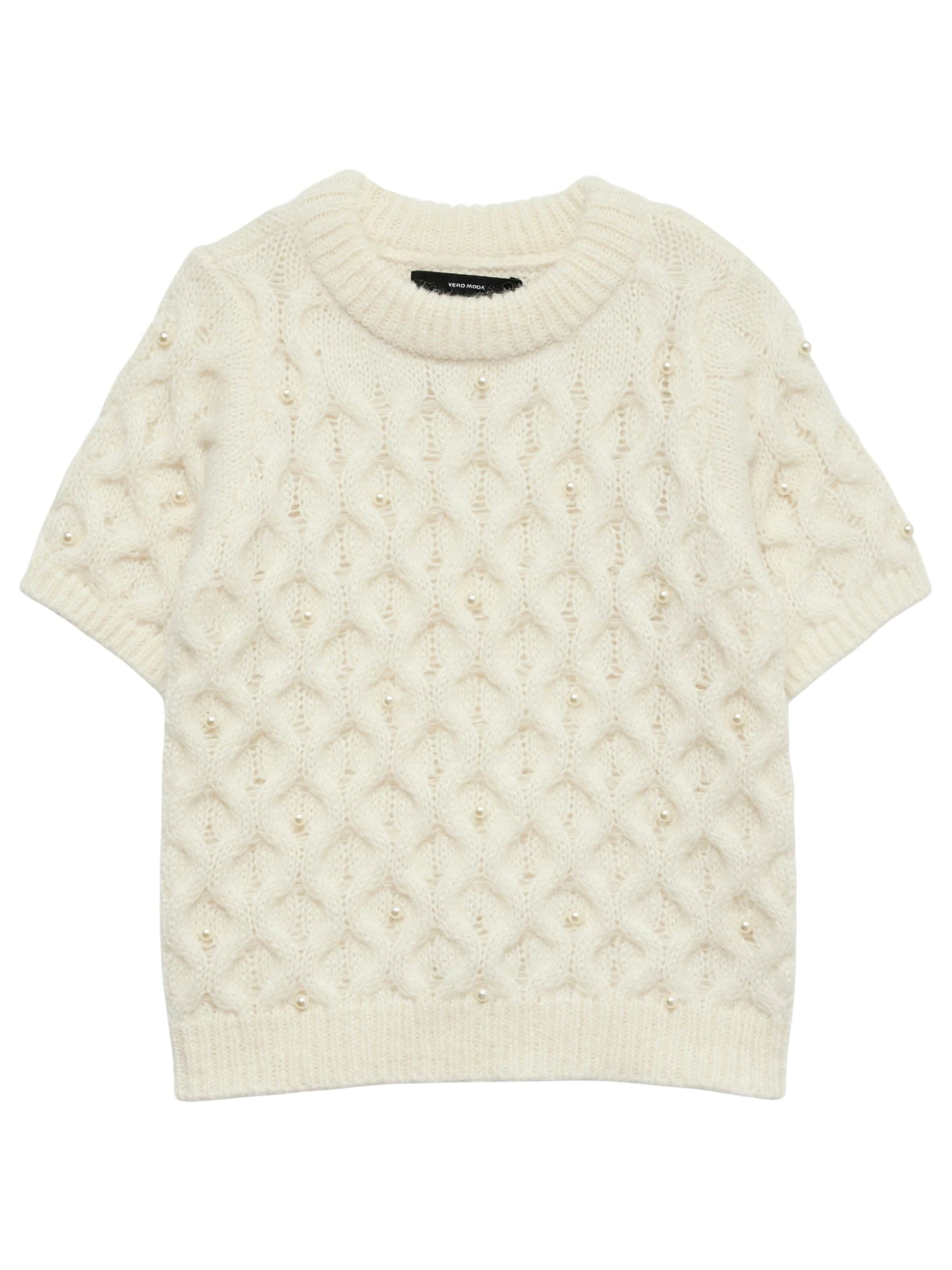 VERO MODA Pullover '10341700'‌‌‌‌‌‌‌‌‌ in Weiß: Vorderseite