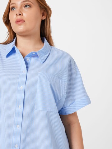 Noisy May Curve Blouse in Blue