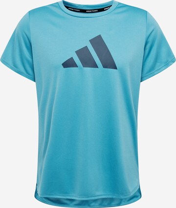 T-shirt fonctionnel ADIDAS PERFORMANCE en bleu : devant