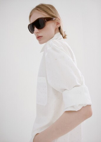 MANGO Blouse 'Rusca' in White