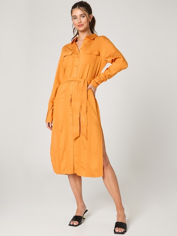 Guido Maria Kretschmer Collection Shirt Dress 'Manuela' in Orange: front