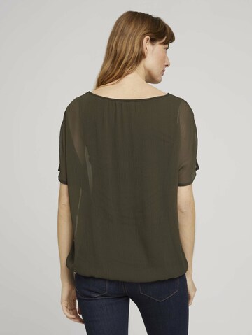 TOM TAILOR - Blusa em verde