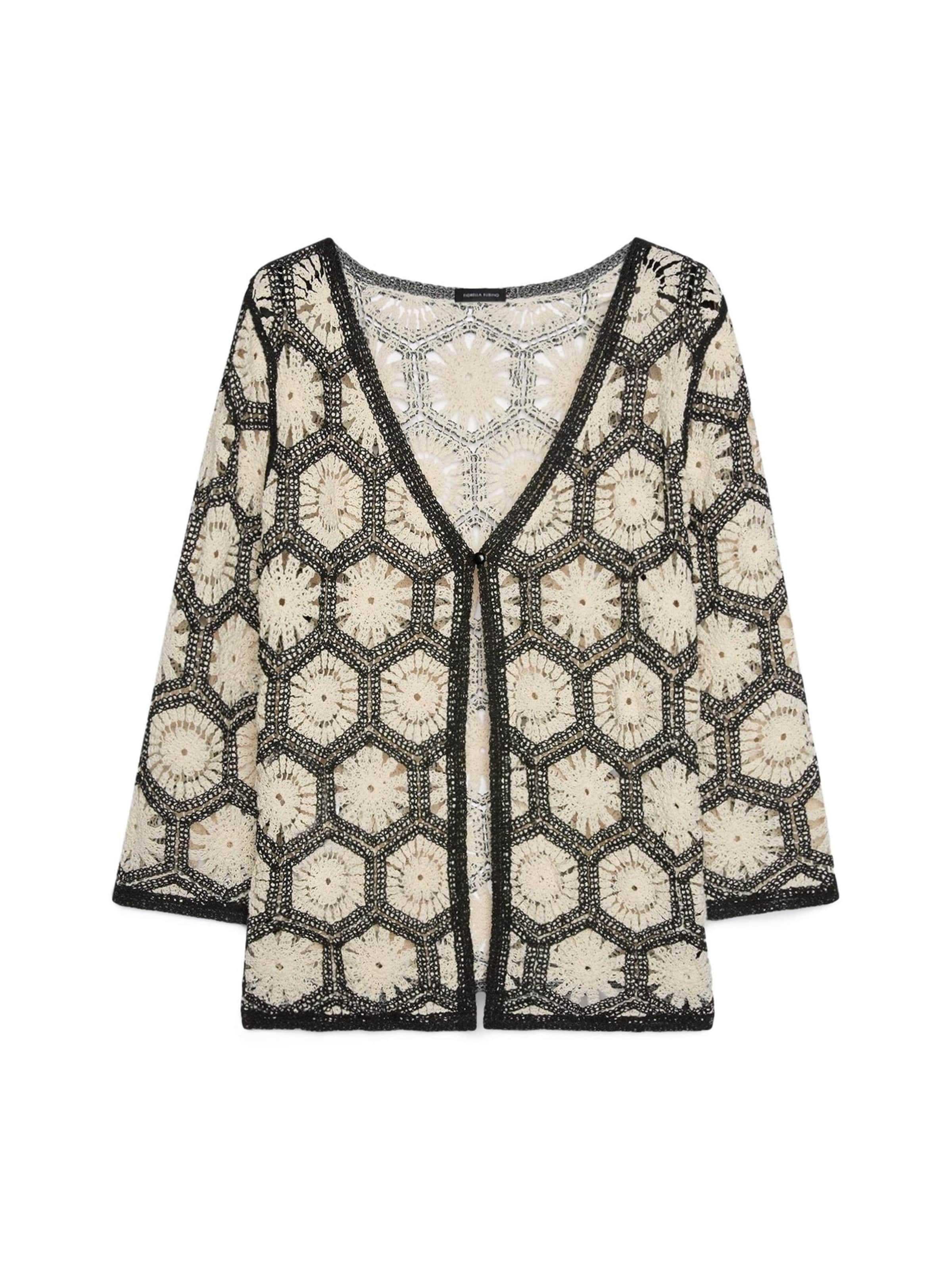 Fiorella Rubino Knit cardigan in Black: front