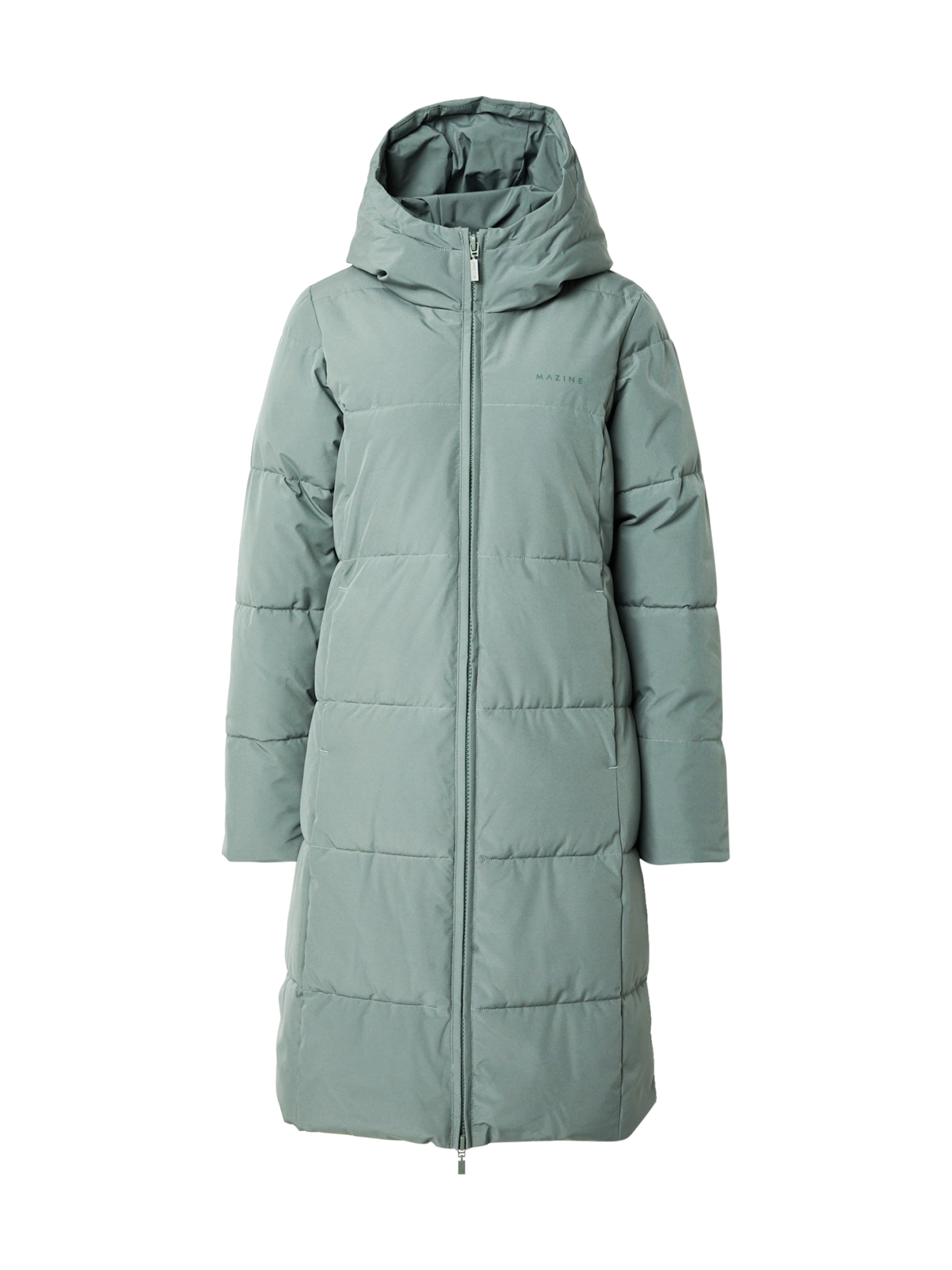 mazine Зимно палто в зелено: отпред
