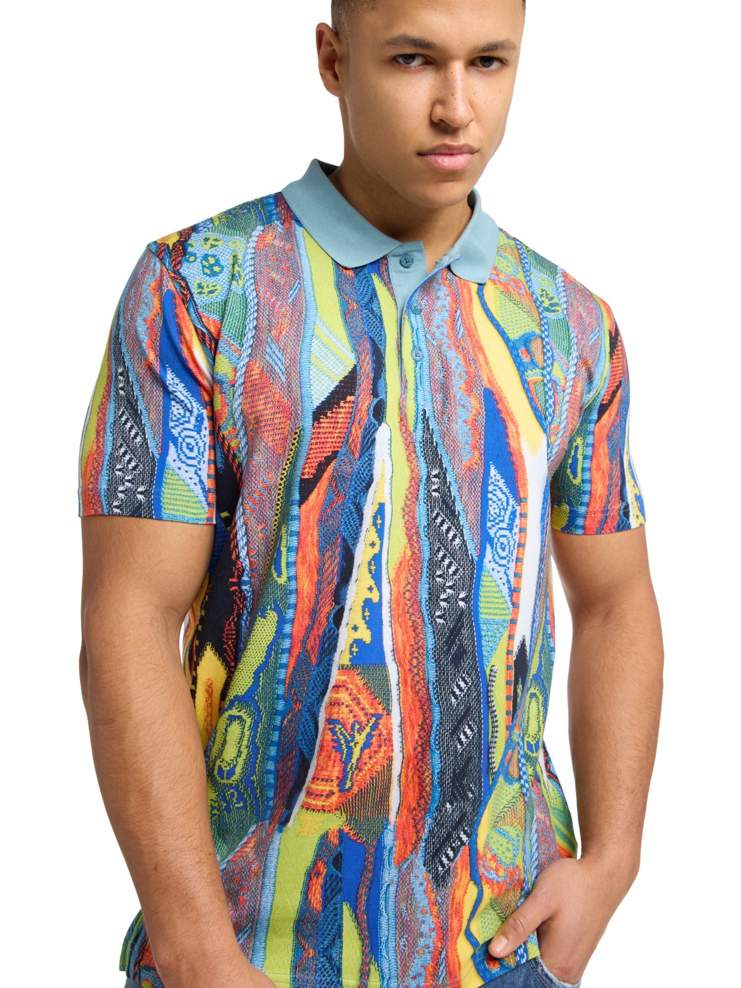 Carlo Colucci Shirt 'Egg' in Gemengde kleuren: voorkant