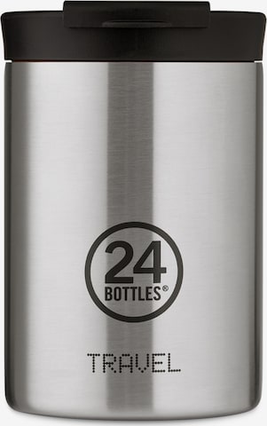 Gourdes 'Travel Tumbler Basic 350' 24Bottles en argent : devant