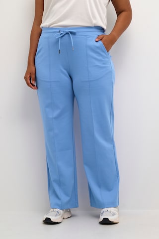 KAFFE CURVE Regular Pants 'jenna' in Blue