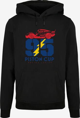 ABSOLUTE CULT Sweatshirt 'Cars - Piston Cup 95' in Zwart: voorkant