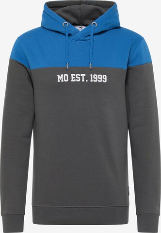 Sweat-shirt MO en bleu : devant