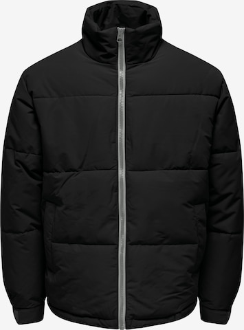 Only & Sons Winter Jacket 'CATCH' in Black: front