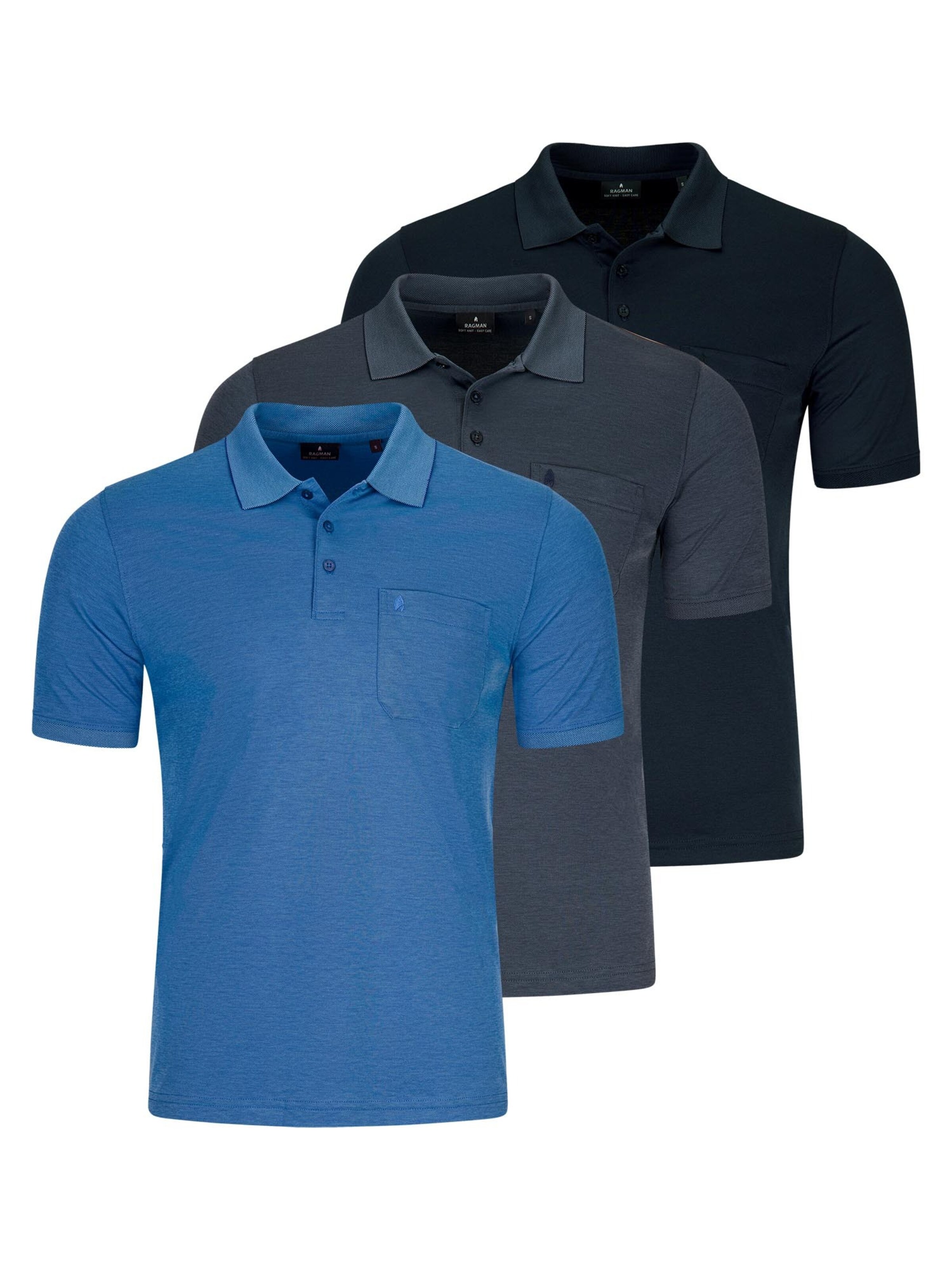 Ragman Shirt 'Basic' in Mixed colours: front