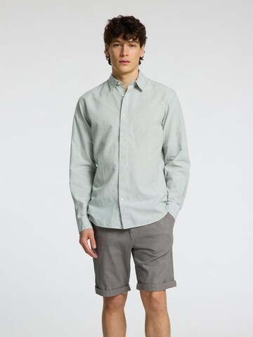 Coupe slim Chemise SELECTED HOMME en vert : devant