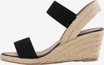 Sandale de la Lipsy pe negru: față