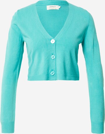 ONLY Knit Cardigan 'SUNNY' in Green: front