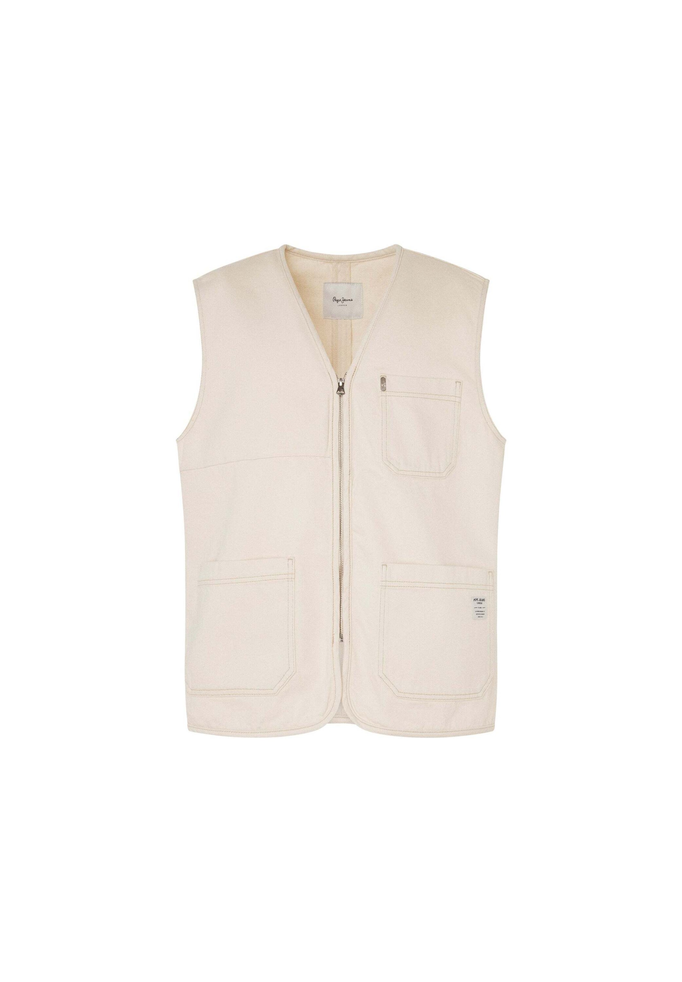 Pepe Jeans Vest 'ELM' in White: front
