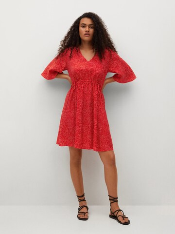 MANGO Summer Dress 'Rainbow' in Red