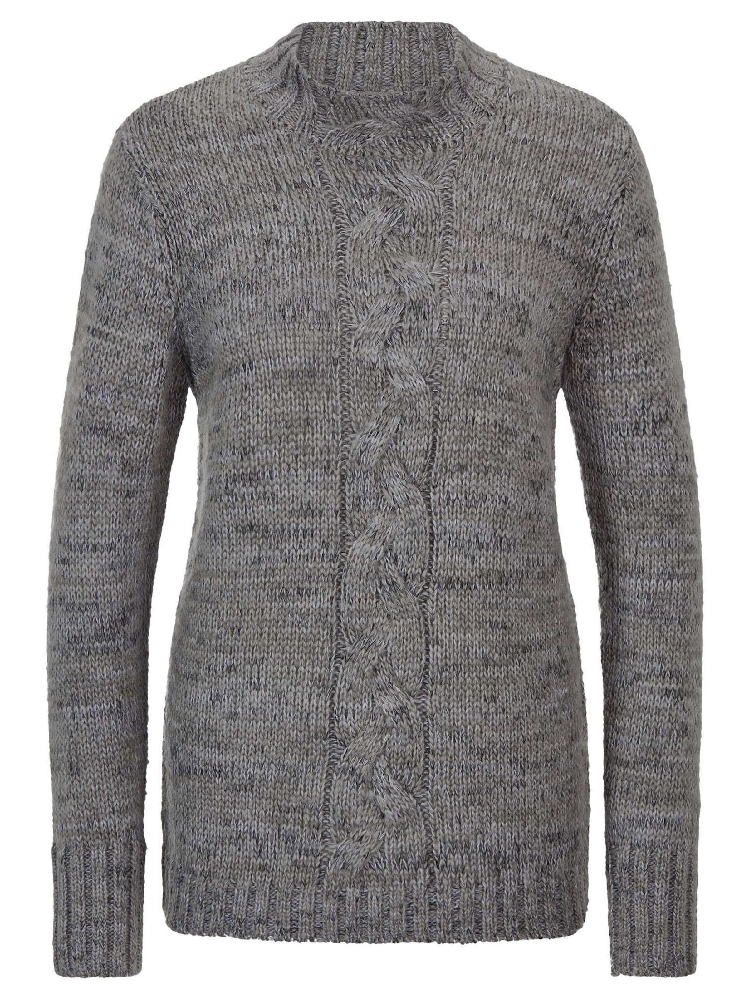Goldner Pullover in Grau: Vorderseite