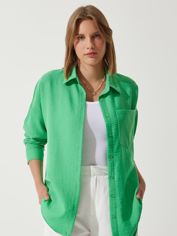 Happiness İstanbul Blúz - zöld: elől