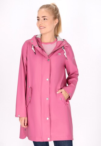 Schmuddelwedda Between-Seasons Coat in Pink: front