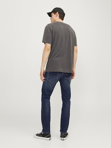 JACK & JONES Zúžený strih Džínsy 'JJIMIKE JJORIGINAL' - Modrá