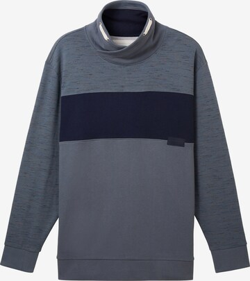 Sweat-shirt TOM TAILOR Men + en bleu : devant