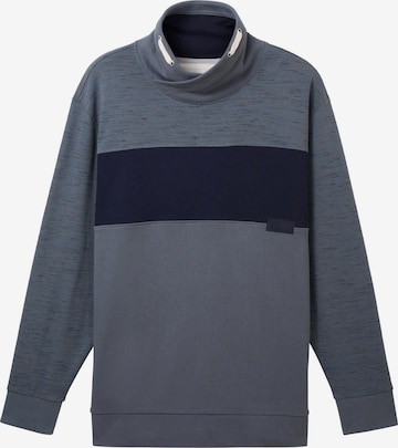 TOM TAILOR Men + Sweatshirt in Blue: front