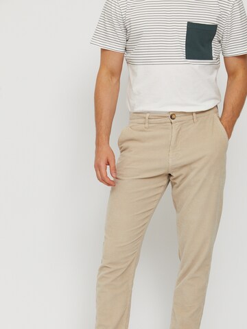 mazine Regular Pants ' Newton Chino ' in Beige: front
