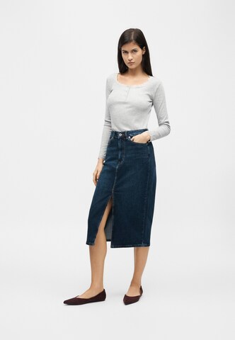 Fustă de la Pepe Jeans pe albastru: față