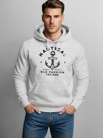 Neverless Sweatshirt 'Nautical Anker' in Grey