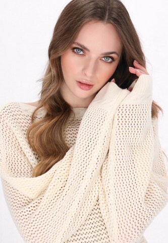 DreiMaster Vintage Свитер 'Comfy' в Белый