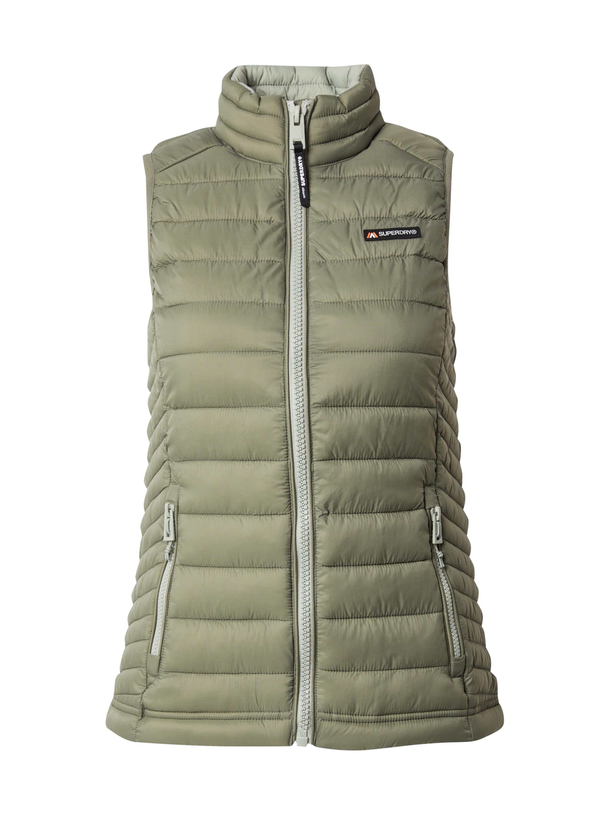 Superdry Bodywarmer 'Fuji Lite' in Groen: voorkant