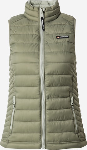 Superdry Жилетка 'Fuji Lite' в Зеленый: спереди