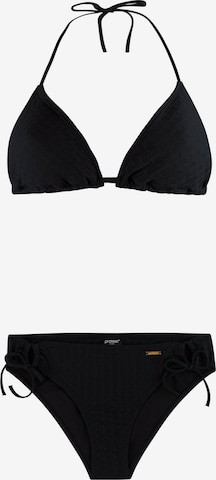 PROTEST Bikini 'PRTExit' in Schwarz: Vorderseite