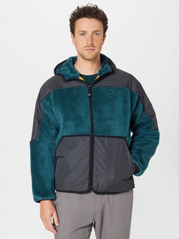 PUMA Between-Season Jacket in Green: front