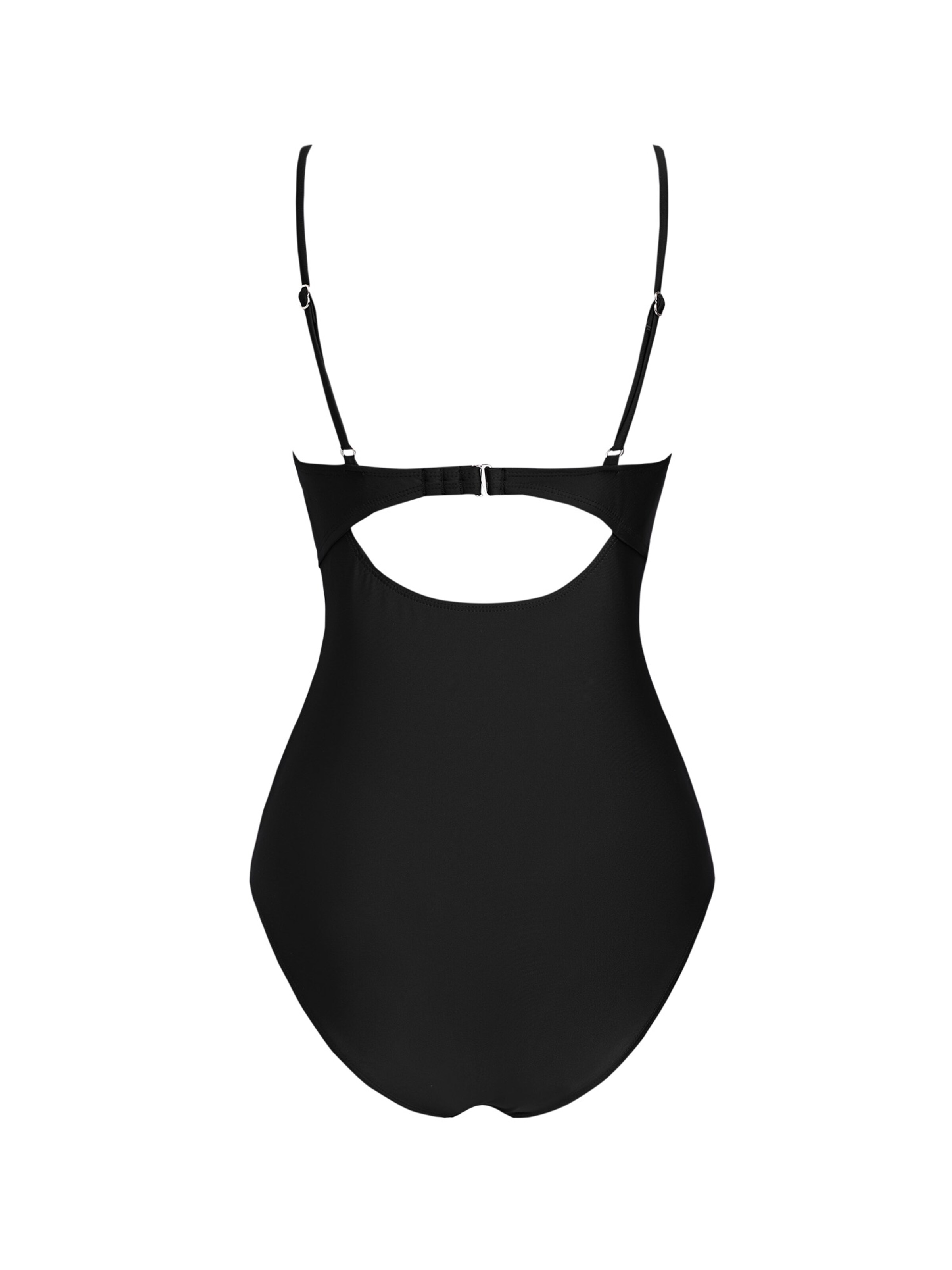 Cupshe Bralette Swimsuit 'DAA12E2M002AA' in Black