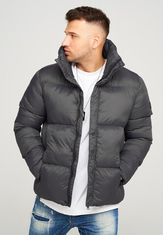 behype Winterjacke 'BHJEFFREY' in Grau