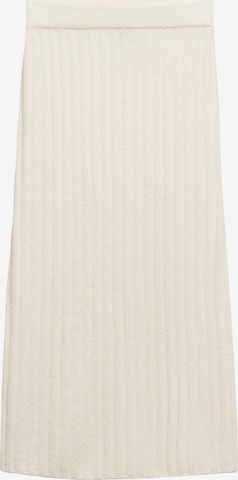 MANGO Rok 'TALDORIN' in Beige: voorkant