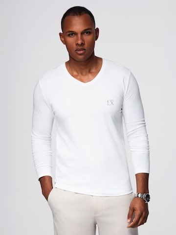 Ombre Shirt‌‌‌‌ in Weiß: Vorderseite