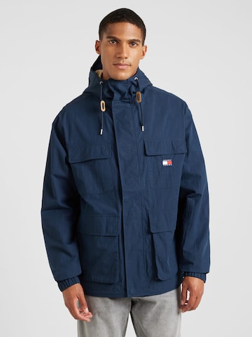 Tommy Jeans Tussenparka in Blauw: voorkant