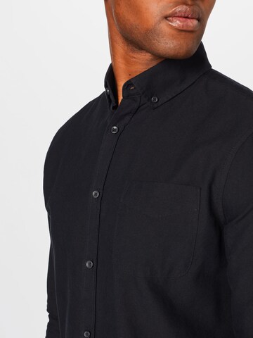 Cotton On Regular fit Button Up Shirt 'Brunswick' in Black