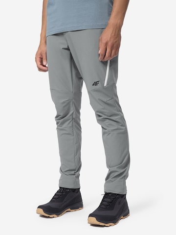 4F Slimfit Outdoor hlače | siva barva
