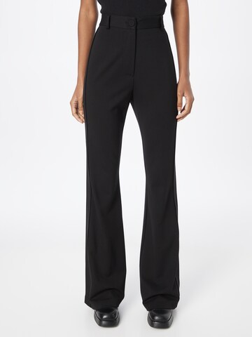 IMPERIAL Flared Pants in Black: front