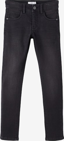 NAME IT Slimfit Jeans 'Silas' in Zwart: voorkant