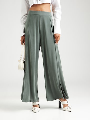 Wide Leg Pantalon 'Caro' ABOUT YOU en vert : devant