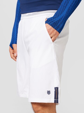 Regular Pantalon de sport K-Swiss Performance en blanc