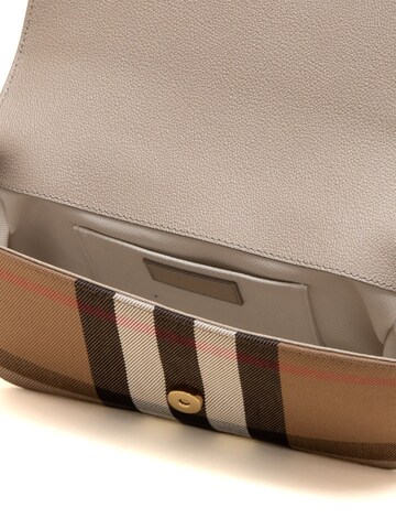 BURBERRY - Bolso de mano 'New Hampshire Check Leather Crossbody Bag 20x4.5x13 cm' en beige
