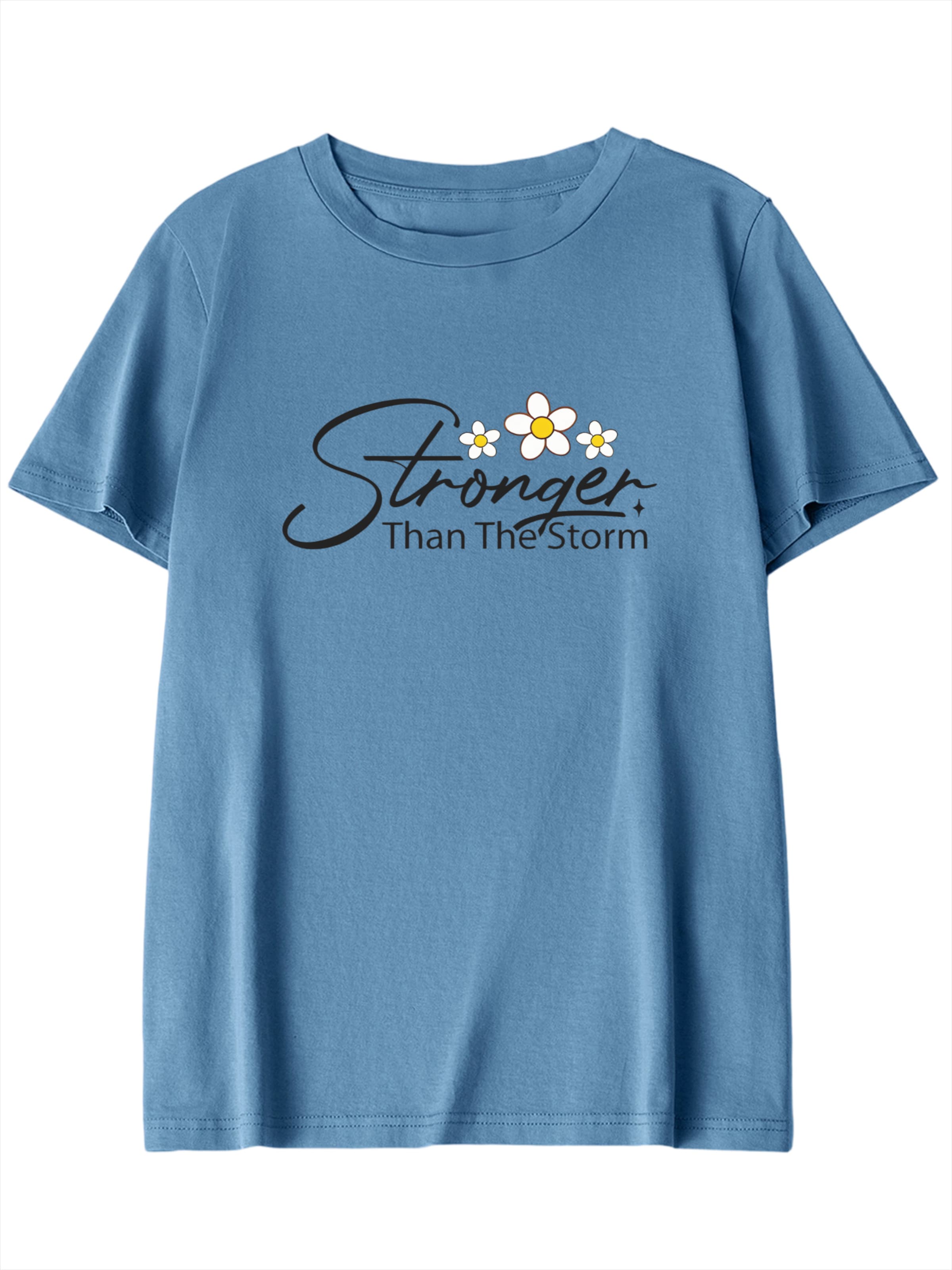 GORHEY Shirt 'Women's Summer Casual Cotton T-Shirt with Lemon Print' in XL/Regular in Blue, Item view
