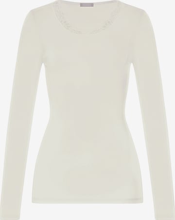 T-shirt ' Woolen Lace ' Hanro en blanc : devant